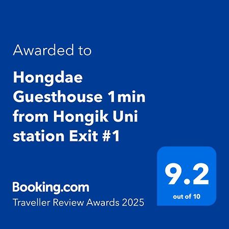 Hongdae Guesthouse 1Min From Hongik Uni Station Exit #1 Seoul Luaran gambar
